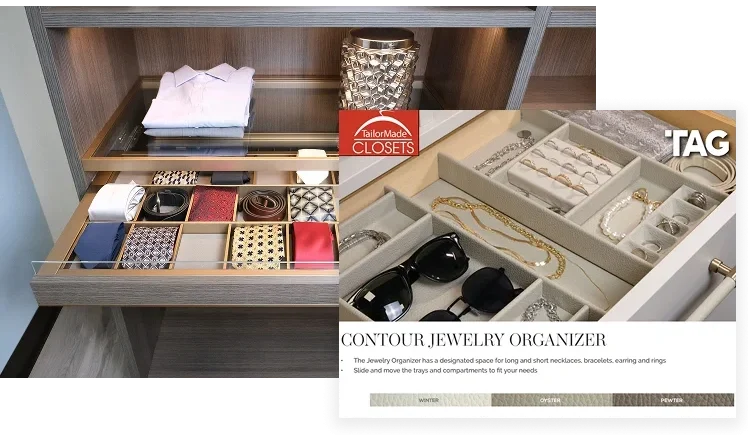 Contour jewellery Organizer